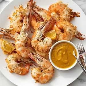 Coconut Crispy Jumbo Prawns (Head & Shellon)