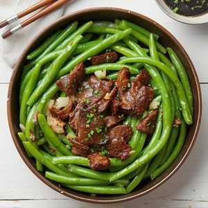 Beef Stir Fried With String Beans