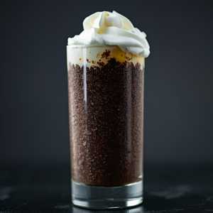 Espresso granita with whipped cream
