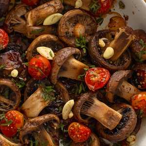 Roasted Trumpet Mushrooms