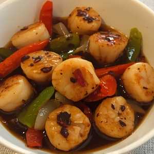 Scallops in Black Bean Sauce