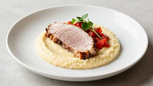 Roast Loin with Polenta
