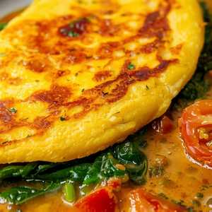 Spinach & Tomato Omelet