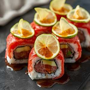 Bigeye Ahi Tuna Maguro Lime Roll