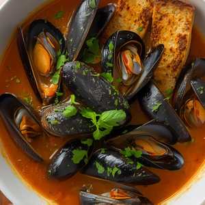 Steamed Mussels