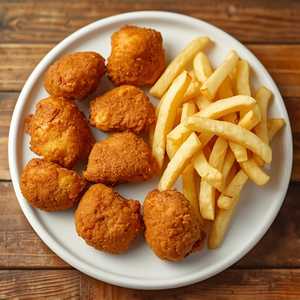 Chicken Nuggets w/Fries (or cole slaw)