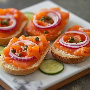 SMOKED SALMON & BAGEL*