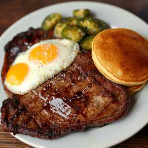 T-Bone Steak & Eggs
