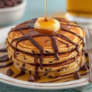 BELGIUM CHOCOLATE CHIP PANCAKES