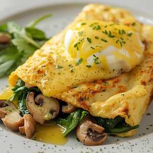 Spinach & Mushroom Omelette