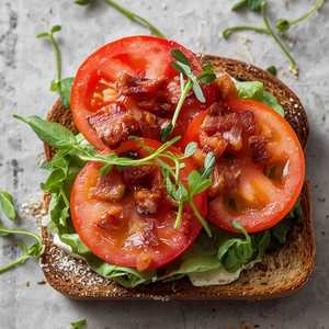 Tomato & Bacon Tartine