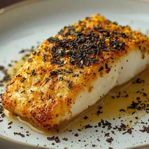 Chilean Bass, Ramson Miso, Black Truffle