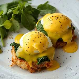 Fried Perch Benedict