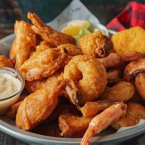 Four Whole Wings & Four Shrimp