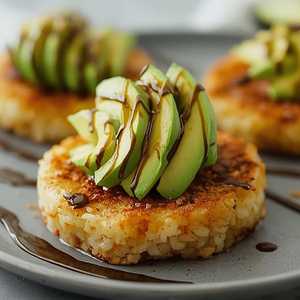 Vegan Koi Crispy Rice Truffle Avocado