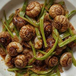 Sautéed Snails w/ Leek