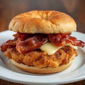 Chicken Cutlet with Bacon & Swiss Cheese