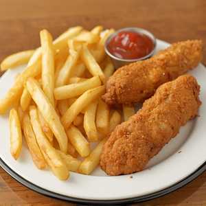 Chicken Tenders n' Maggies Plain Fries