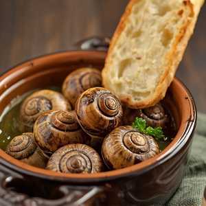 Six Burgundy Escargots In Garlic Parsley Butter