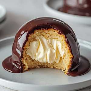 Boston Cream Pie Bombe