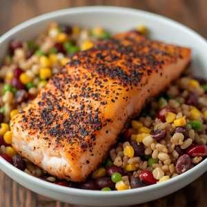 Blackened Salmon Bowl