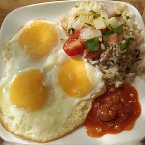 Thai American Breakfast Plate