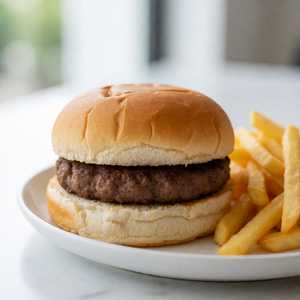 Hamburger with Fries