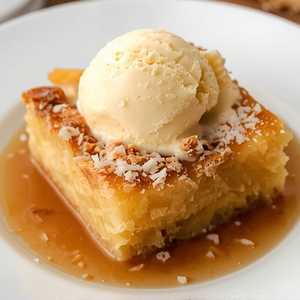 Pineapple Upside Down Bread Pudding