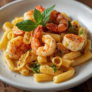 Seafood Brie Mac & Cheese