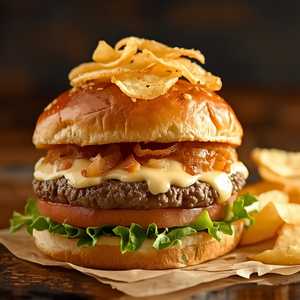 French Onion Burger