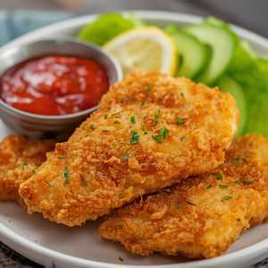 Fried Seasoned Catfish Strips