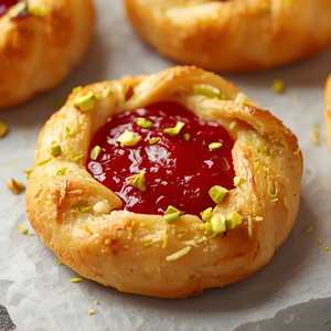 Raspberry Pistachio Danish
