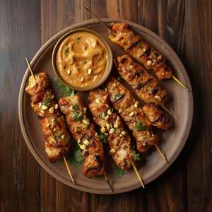 Satay Chicken (6 Skewers)