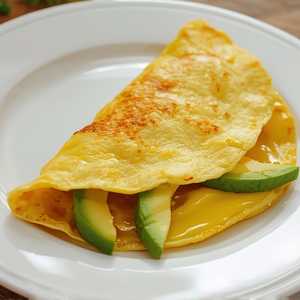 Avocado and Monterey Cheese Omelette