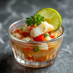 Ceviche de branzino, mariné aux agrumes, fines herbes