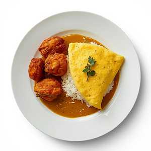 Fried Chicken Omelet