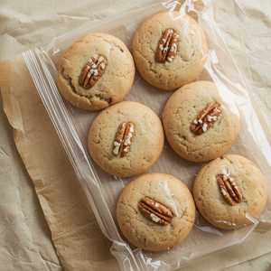 Pecan shortbread cookies – bag of 6