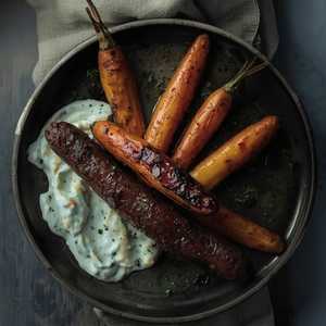 Merguez & Roasted Heirloom Carrots