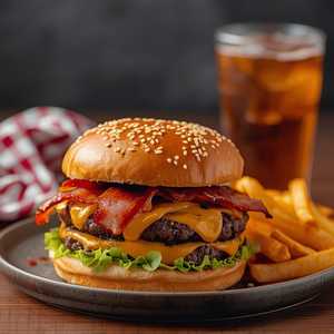 Double Bacon Cheeseburger Deluxe