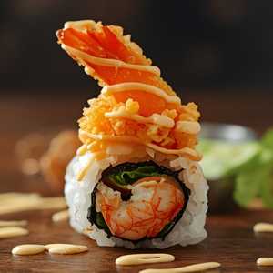 Spicy Shrimp Tempura Hand Roll
