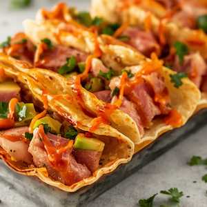Big Eye Tuna Tartare Tacos