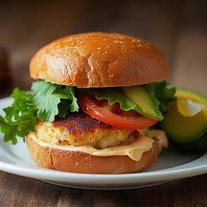 Dungeness Crab Cake Sandwich