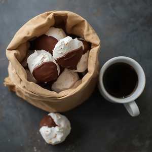 Bag Of Chocolate Dipped Forgotten Cookies
