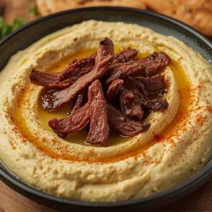 Hummus w/Chicken, Beef or Lamb