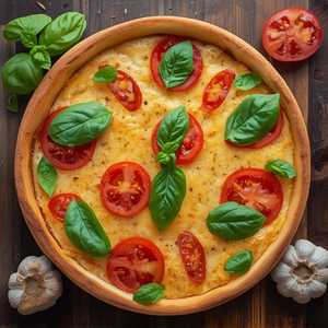 Fresh Tomato, Basil & Garlic Pan Pizza