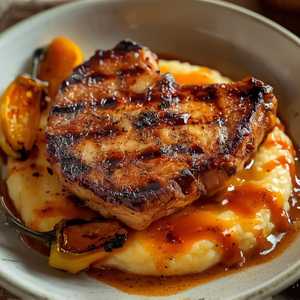 Smoke Roasted Bone-in Pork Chop