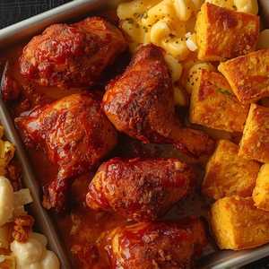 Family Backyard BBQ Meal