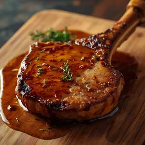 Tomahawk Honey-Glazed Pork Chop