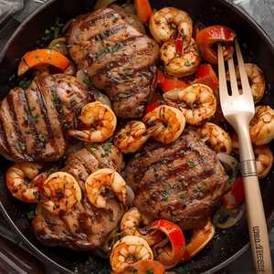 Steak Chick & Shrimp Faj LN