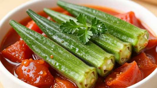 Boiled Okra & Tomatoes